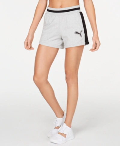 Shop Puma Rebel Reload Shorts In Light Grey Heather