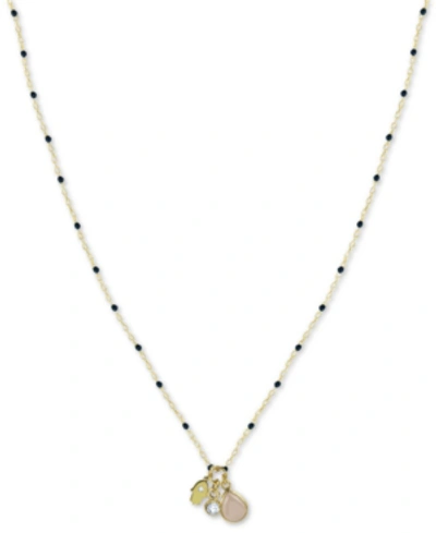 Shop Argento Vivo Hamsa Hand Multi-charm Beaded Pendant Necklace In Gold-plated Sterling Silver, 16" + 2" Extender