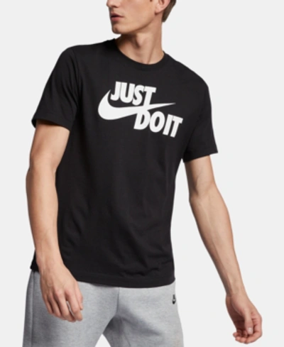 Shop Nike Men's Sportswear Just Do It T-shirt In Black