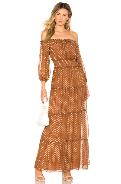 Shop House Of Harlow 1960 X Revolve Sapphire Dress In Brown