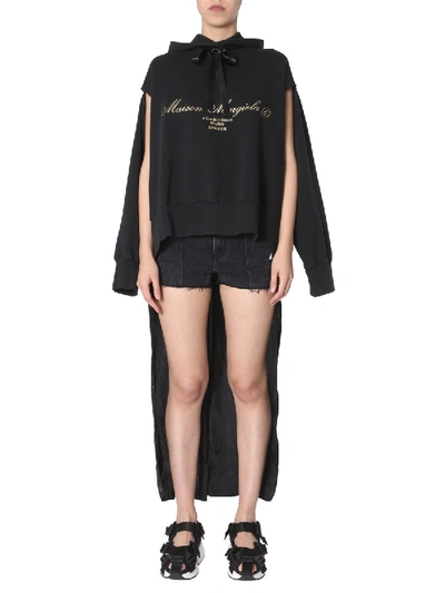 Shop Mm6 Maison Margiela Detailed Sweater Dress In Black
