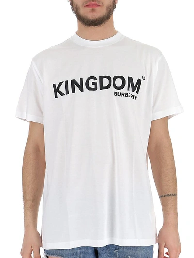 Shop Burberry Kingdom Print T In White