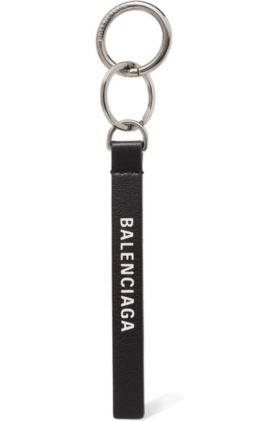 Shop Balenciaga Printed Leather Keychain