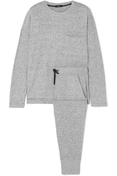 Shop Rails Micah Brushed Jersey Sweatshirt And Track Pants Set In Gray