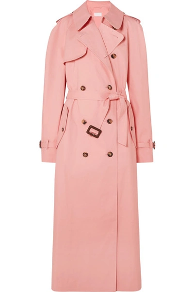Shop Maison Margiela + Mackintosh Belted Cotton Trench Coat In Pink