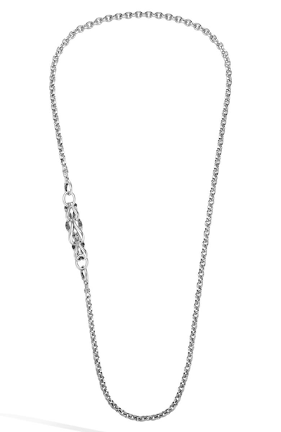 Shop John Hardy Asli Classic Chain Double Row Necklace In Silver