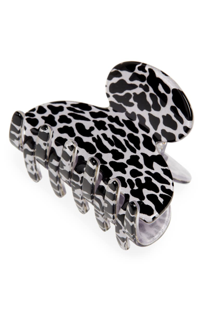Shop France Luxe Small Couture Jaw Clip In El Gato Black/ White