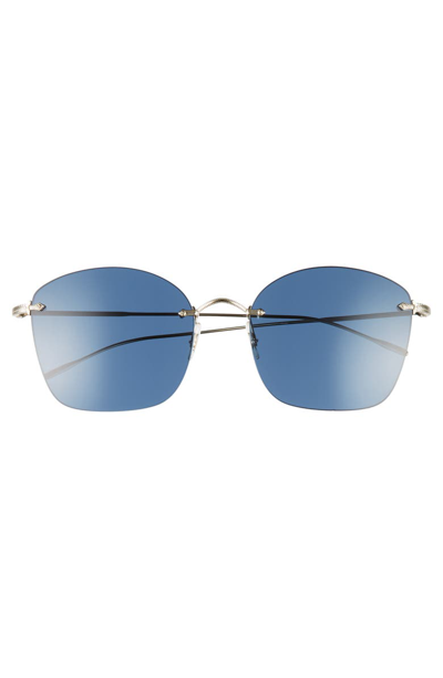 Shop Oliver Peoples Marlien 58mm Sunglasses - Soft Gold/ Dark Blue