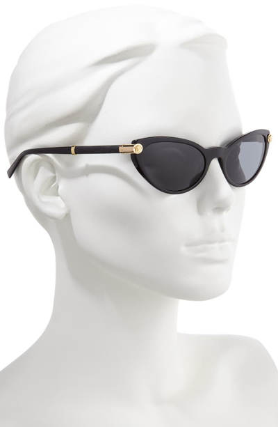 Shop Versace 54mm Cat Eye Sunglasses - Black