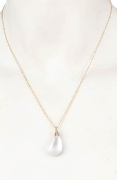 Shop Alexis Bittar Dewdrop Pendant Necklace In Silver