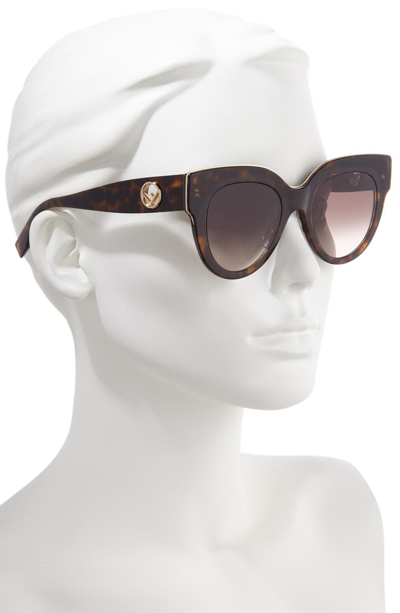 Shop Fendi 51mm Sunglasses - Dark Havana