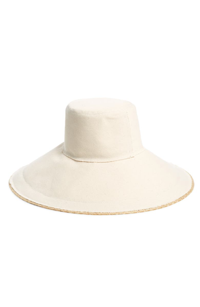 Shop Lola Hats Single Take Wide Brim Hat In Natural