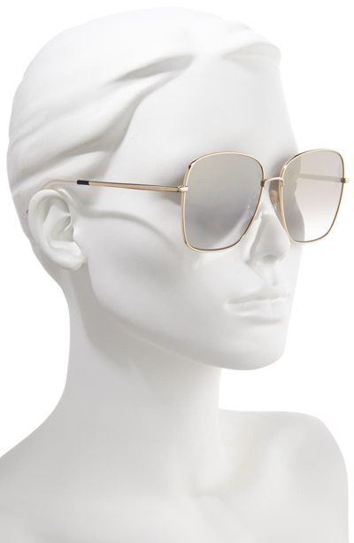 Shop Tommy Hilfiger 58mm Gradient Square Sunglasses In Gold/ Black