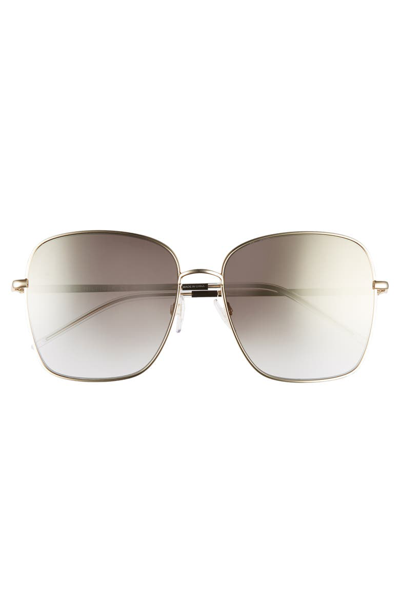 Shop Tommy Hilfiger 58mm Gradient Square Sunglasses In Gold/ Black