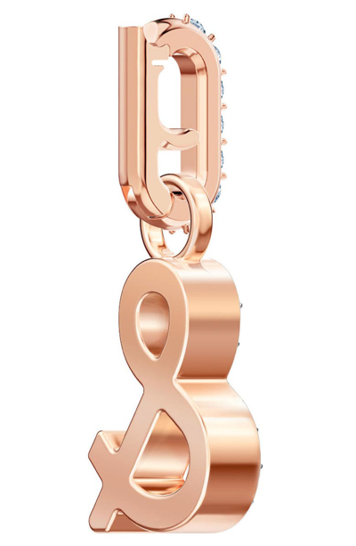 Shop Swarovski Remix Ampersand Charm In Rose Gold