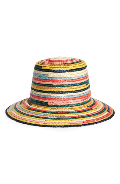 Shop Eugenia Kim Stevie Rainbow Straw Hat In Multi