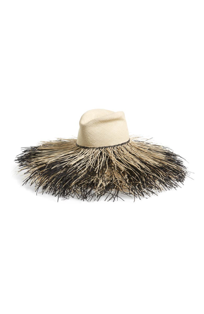 Shop Lola Hats Porcupine Straw Hat In Nat/ Black