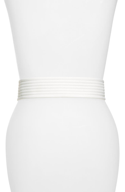 Shop Givenchy Web Belt In White