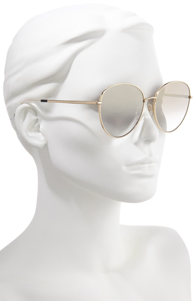 Shop Tommy Hilfiger 58mm Round Sunglasses In Gold/ Black