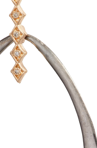 Shop Armenta New World Crivelli Diamond Hoop Earrings In Gold/ Silver