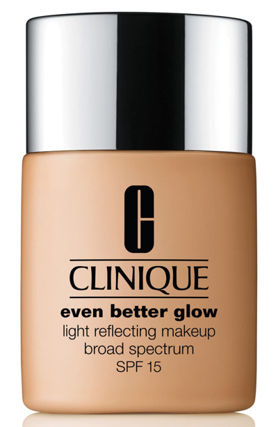 Shop Clinique Even Better Glow Light Reflecting Makeup Foundation Broad Spectrum Spf 15 In 54 Honey Wheat