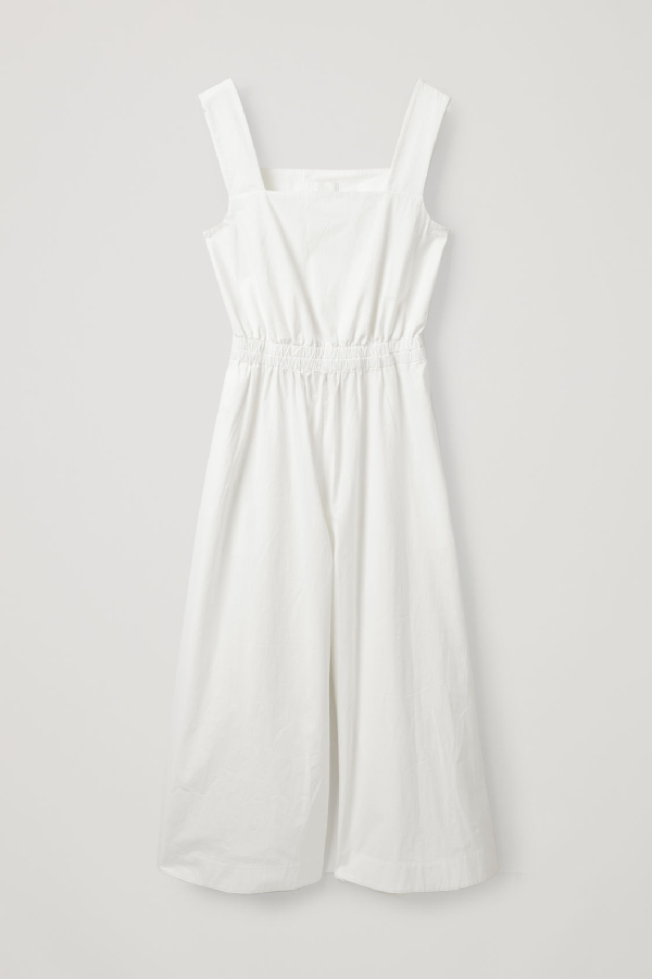 cos wide leg cotton jumpsuit