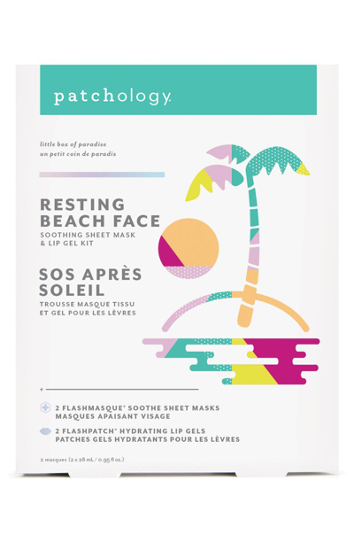 Shop Patchology Resting Beach Face Soothing Sheet Mask & Lip Gel Kit