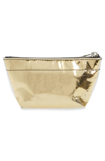 Shop Marc Jacobs The Foil Pouch Cosmetics Case In Gold