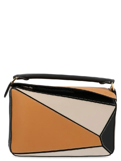 Shop Loewe Puzzle Shoulder Bag In Multi