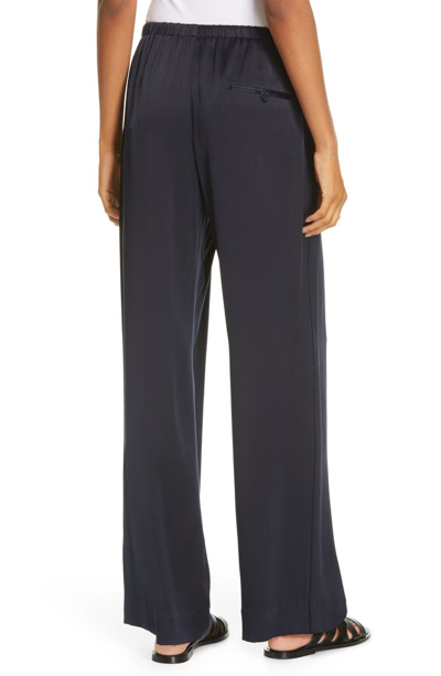 Shop Vince Silk Pajama Pants In Coastal