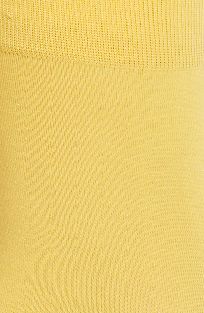 Shop Falke Cotton Touch Cotton Blend Socks In Mustard