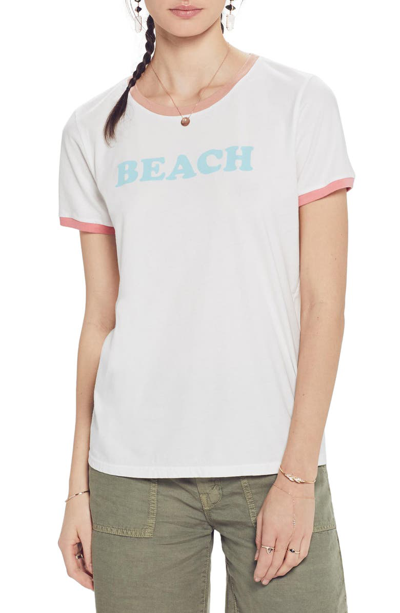 Shop Mother Itty Bitty Goodie Goodie Ringer Tee In Beach