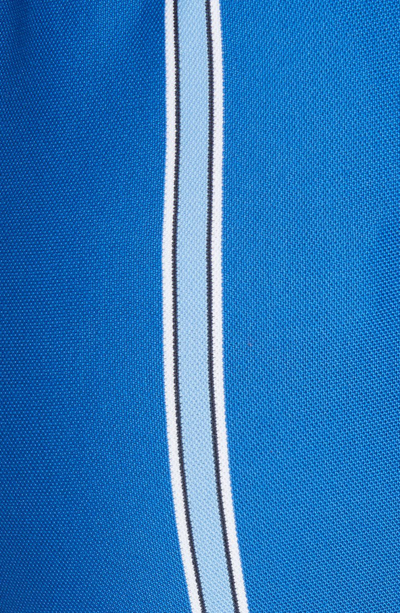 Shop Tory Sport Tory Burch Stripe Wide Leg Track Pants In Surf Blue
