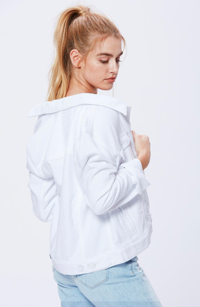 Shop Paige Rowan Denim Jacket In Ultra White
