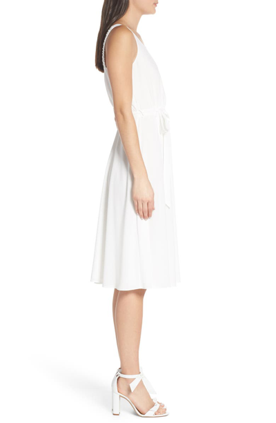 Shop Ali & Jay Bh Strolling Faux Wrap Midi Dress In White