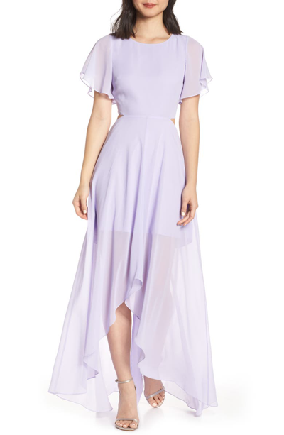 Shop Ali & Jay Cutout Maxi Dress In Lavender