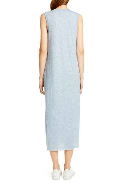 Shop Atm Anthony Thomas Melillo Donegal Pocket Midi Dress In Blue Donegal