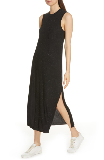 Shop Atm Anthony Thomas Melillo Donegal Pocket Midi Dress In Charcoal Donegal