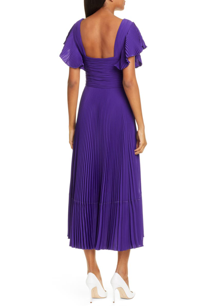 Shop A.l.c Sorrento Midi Dress In Violet