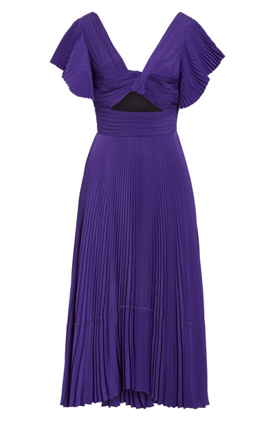 Shop A.l.c Sorrento Midi Dress In Violet