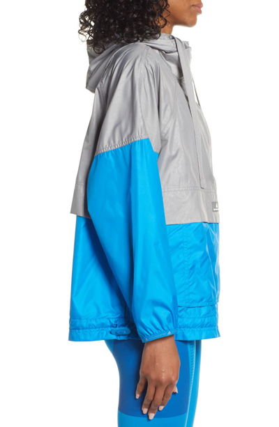 Shop Adidas By Stella Mccartney Recycled Windbreaker In Ch Solid Grey