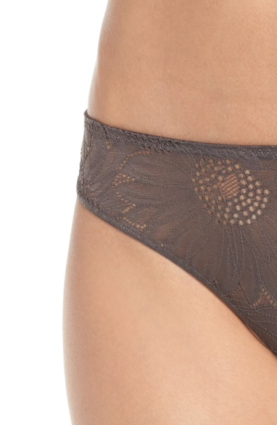 Shop Simone Perele Citadine Tanga In Smoky