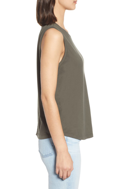Shop Ag Ryker Relaxed Muscle Tank In Ash Green