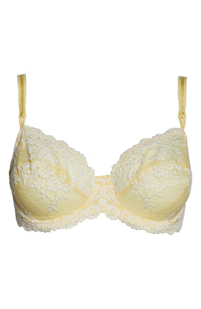 Shop Wacoal Lace Underwire Bra In Pale Banana/ White Alyssum