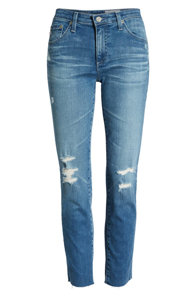 Shop Ag Prima Crop Skinny Jeans In 16 Years Serenity Destructed