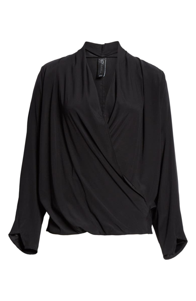 Shop Zero + Maria Cornejo Jazmin Stretch Silk Shirt In Black