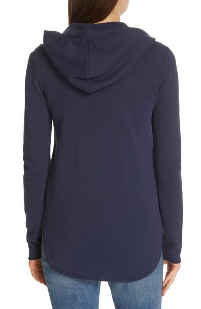 Shop Atm Anthony Thomas Melillo Front Zip Hoodie In Midnight