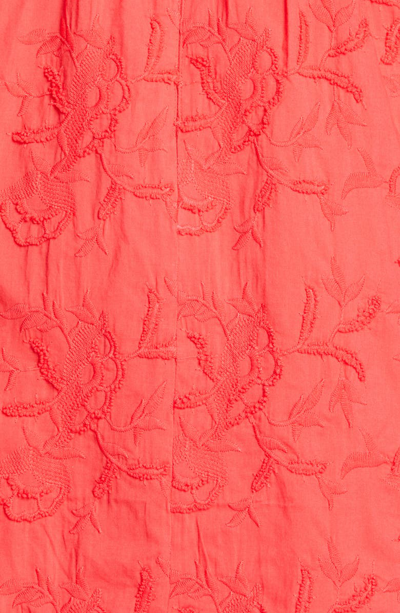 Shop Ted Baker Lorene Embroidered Skater Minidress In Red