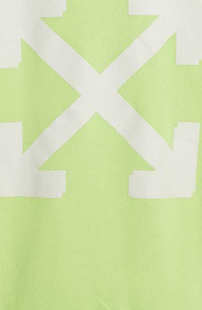 Shop Off-white Diagonal Carryover Long Hoodie In Fluo Yellow