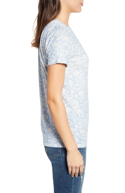 Shop Lucky Brand All Over Floral Tee In Blue Multi